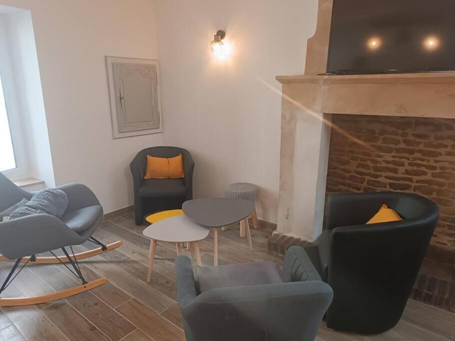 Les Deux Pieds Sous La Couette Villa Saint-Aubin-Sur-Mer  Exterior foto